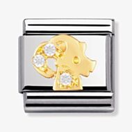 Nomination CLASSIC Gold Zodiac Cubic Zirconia Capricorn Charm 030302/10