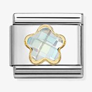 Nomination Classic White Cubic Zirconia Flower Charm 030615/010