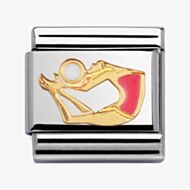 Nomination CLASSIC Gold Sports Red Gymnast With Ball Charm 030203/36
