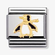 Nomination CLASSIC Gold Animals of Water Penguin Charm 030213/04