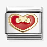 Nomination Classic Red Heart With Bow Charm 030283/33