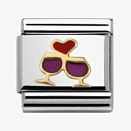 Nomination CLASSIC Gold Love Glasses With Heart Charm 030283/08