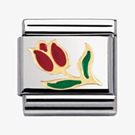 Nomination CLASSIC Gold Nature Tulip Charm 030214/10