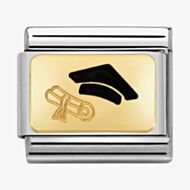 Nomination CLASSIC Gold Graduation Cap Charm 030284/27