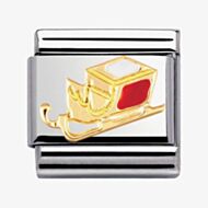 Nomination CLASSIC Gold Christmas Sledge Charm 030225/07