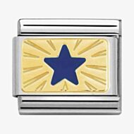 Nomination CLASSIC Gold Cosmo Blue Enamel Star Charm 030284/41