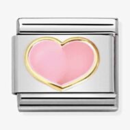 Nomination CLASSIC Composable Gold Pink Enamel Heart Charm 030283/21