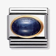 Nomination CLASSIC Gold Oval Sapphire Charm 030504/08