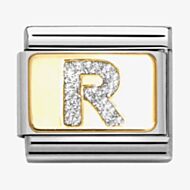 Nomination CLASSIC Silver Glitter Letter R Charm 030291/18