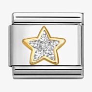 Nomination CLASSIC Silver Glitter Star Charm 030220/19