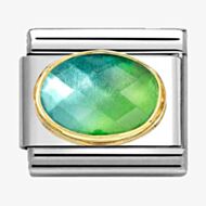 Nomination CLASSIC Blue & Green Gradient Faceted Stone Charm 030612/037