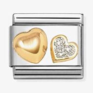 Nomination Classic Glitter Symbols Double Heart Charm 030220/26 *