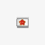 Nomination Classic Composable Link Red Coral Flower Charm 030522/11