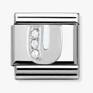 Nomination CLASSIC Silvershine Letter U Charm 330301/21