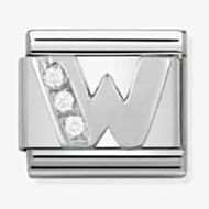 Nomination CLASSIC Silvershine Letter W Charm 330301/23