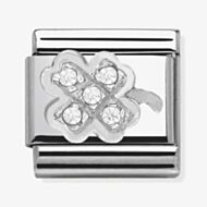 Nomination CLASSIC Silvershine Four Leaf Clover Charm 330304/07