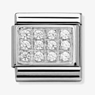 Nomination CLASSIC Silvershine Pave White CZ Charm 330307/01