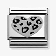 Nomination CLASSIC Silvershine Valentine Leopard Heart 330101/05