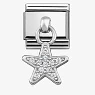 Nomination CLASSIC Silvershine Cubic Zirconia Star Charm 331800/05