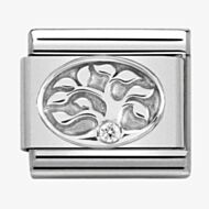 Nomination CLASSIC Silver Cubic Zirconia Tree of Life Charm 330311/10