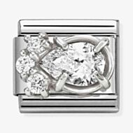 Nomination Classic White Cubic Zirconia Teardrop Charm 330329/01