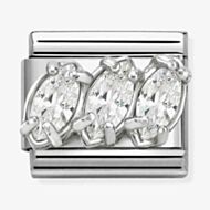 Nomination Classic Sparkling Three Stone Charm 330329/05