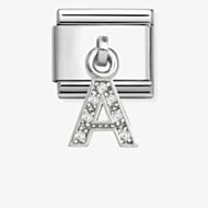 Nomination Silvershine Sparkling Letter A Charm 331818/01 *