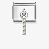 Nomination Silvershine Sparkling Letter I Charm 331818/09