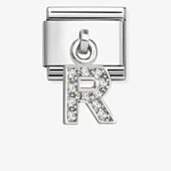Nomination Silvershine Sparkling Letter R Charm 331818/18