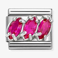 Nomination Classic Trilogy Red Cubic Zirconia Charm 330329/22