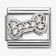 Nomination Composable Classic Cubic Zirconia Bone Charm 330304/52