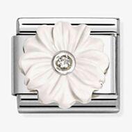 Nomination Composable Classic Cubic Zirconia White Flower Charm 330512/23