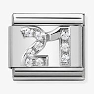 Nomination CLASSIC Silvershine 21 Charm 330304/19