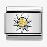 Nomination CLASSIC Silvershine Symbols Sun With Yellow Cubic Zirconia Charm 330304/29