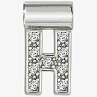 Nomination SeiMia Silver Cubic Zirconia Letter H Pendant 147115/008