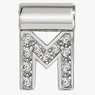 Nomination SeiMia Silver Cubic Zirconia Letter M Pendant 147115/013