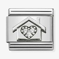 Nomination CLASSIC Silvershine House Zirconia Heart Charm 330311/11 *