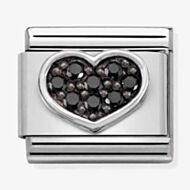 Nomination CLASSIC Composable Symbols Black Heart Charm 330323/07