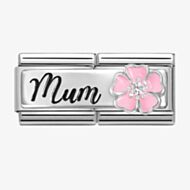 Nomination CLASSIC Mum With Pink Flower Double Charm 330734/18