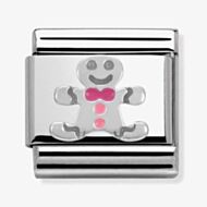 Nomination CLASSIC Silvershine Christmas Gingerbread Man Charm 330204/09