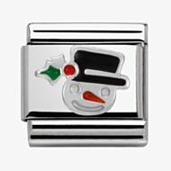 Nomination CLASSIC Silvershine Christmas Snowman Charm 330204/11
