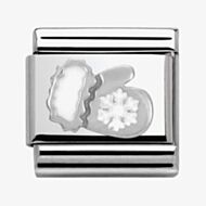 Nomination CLASSIC Silvershine Snowflake Mitten Charm 330204/03