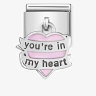 Nomination CLASSIC Silvershine You Are In My Heart Drop Charm 331805/06