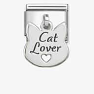 Nomination Classic Plates Cat Lover Dropper Charm 331811/14