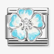 Nomination Classic SIMBOLS Blue Flower Fade Charm 330321/16