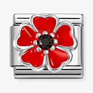 Nomination Classic SIMBOLS Red Poppy Flower Charm 330321/19