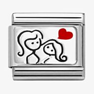 Nomination CLASSIC Composable Women with Heart Charm 330208/56