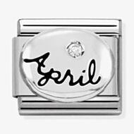Nomination CLASSIC Silvershine Symbols April Diamond Birthstone Charm 330505/04