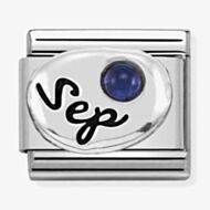 Nomination CLASSIC Silvershine Symbols September Sapphire Birthstone Charm 330505/09