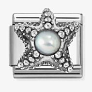 Nomination Classic White Pearl Starfish Charm 330511/09